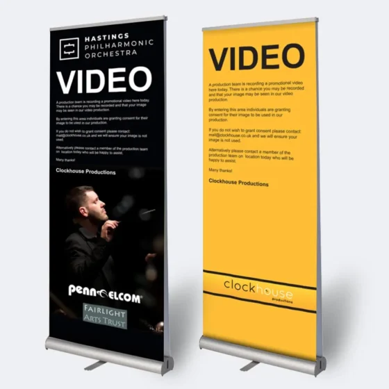 Roll Up Banner Dimensions, Sizes and Weights 11 Budget Double Sided Roller Banner Print Example