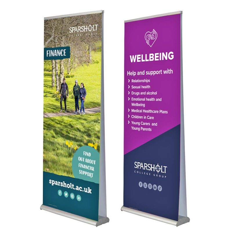 Premium Double Sided Roller Banner Custom Roller Banners £163