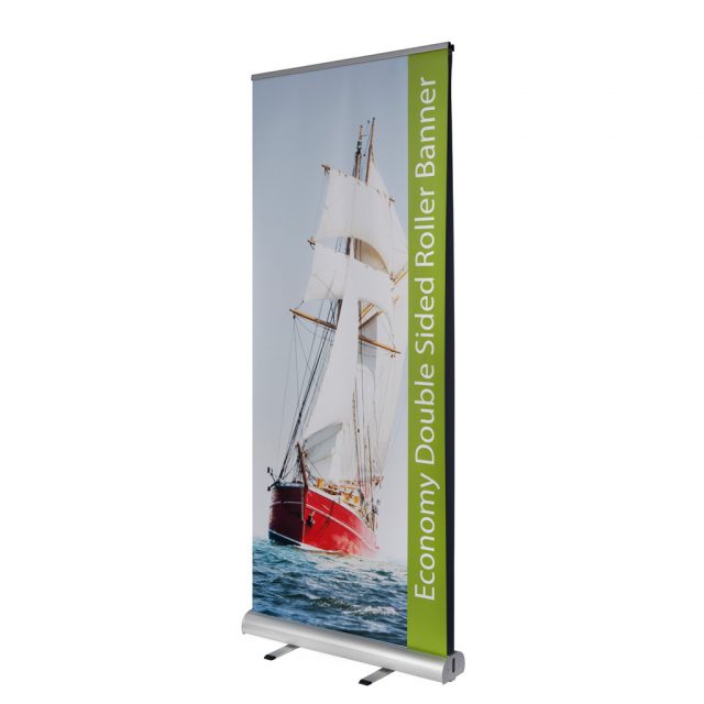 economy double sided roller banner