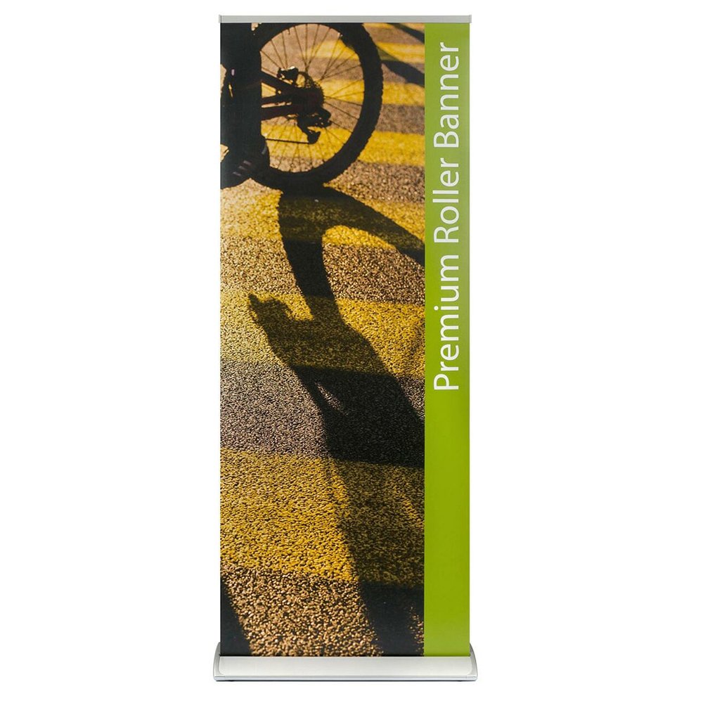 Economical advertising with roller banners