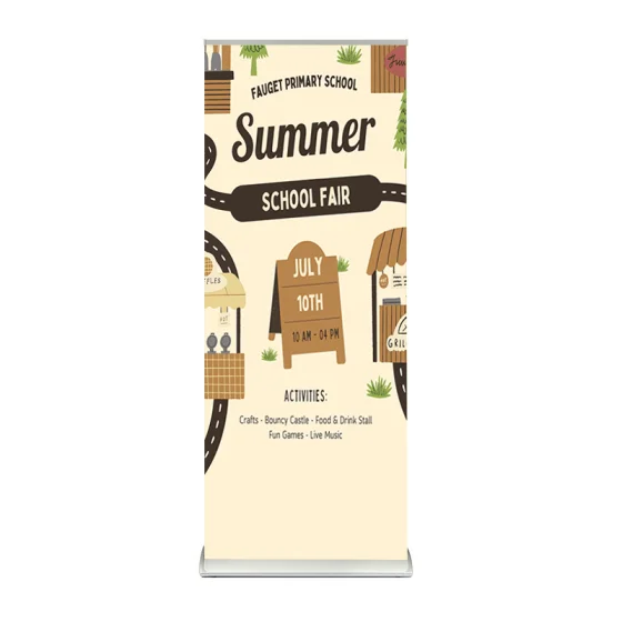 School Premium Summer Fete Roller Banner
