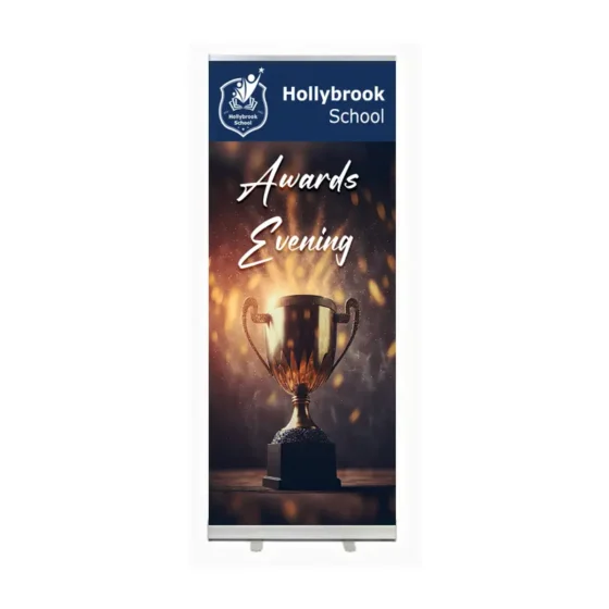 Hollybrook school awards evening roller banner