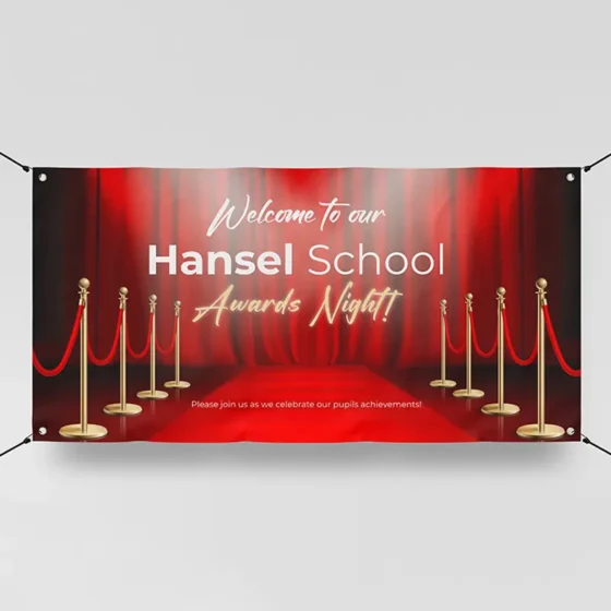 Awards evening display banner