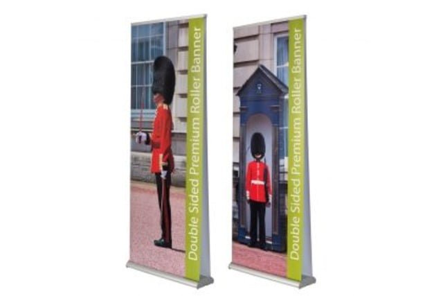 roller banners printing blog - image of double sided pullup banner