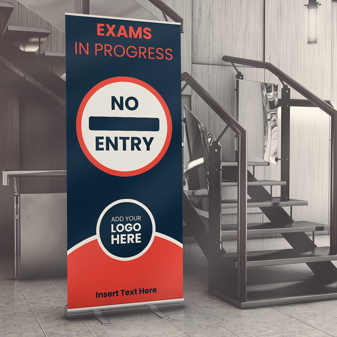 No Entry Exam Banners