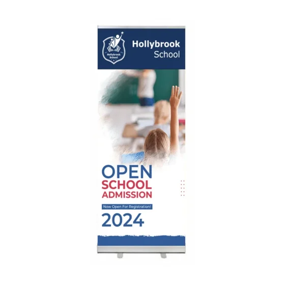 Budget school admissions roller banner