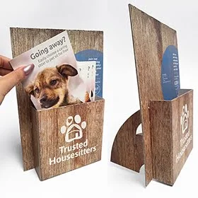A6 printed leaflet holder