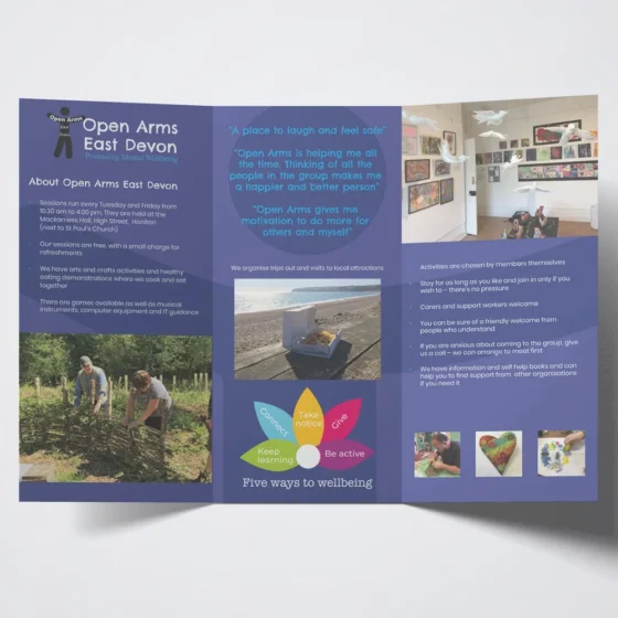 6 page dl size folded leaflets