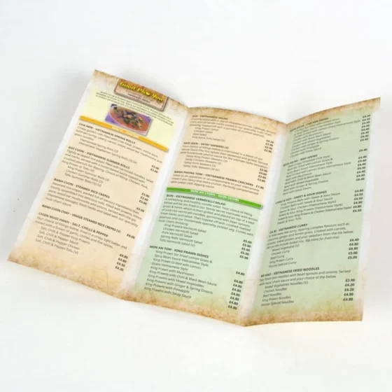 Tri fold leaflet