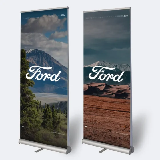 Next Day Double Sided Economy Roller Banner Print Example