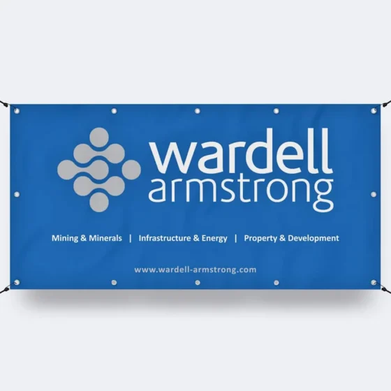 Next Day Outdoor PVC Banner with eyelets and bungee cords