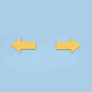 roller banner spacing