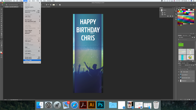 roller banner photoshop template
